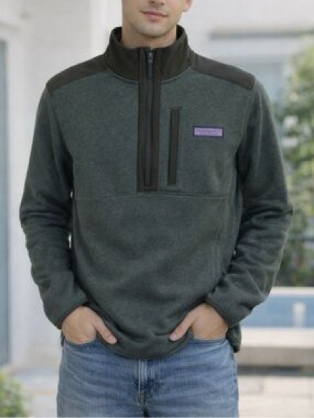 Vineyard Vines Vines Mountain Fleece Quarter-Zip Sweater